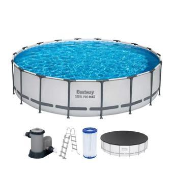 Bestway 56462 Steel Pro Büyük Aile Yüzme Havuzu 549 x 122 cm