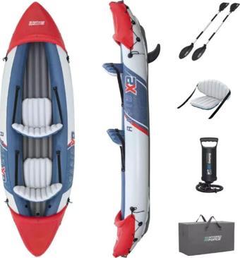 Bestway 65077 Lite-rapid X2 2 Kişilik Şişme Kano 321X88CM KUREK+POMPA SET