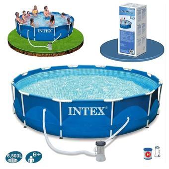 İntex 28212 Prefabrik Aile Havuzu 366x76cm Devir Daim Filtreli