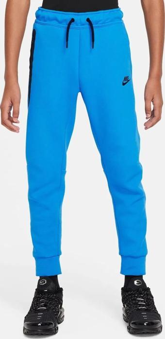 Nike Sportswear Tech Fleece Kids Pant Blue  Çocuk Fermuar Cepli Eşofman Altı Mavi