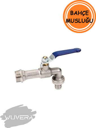 Wuvera 1/2” Pirinç Bahçe Musluğu – Krom Kaplama, Su Tasarrufu & Dayanıklı Dış Mekan Kullanımı
