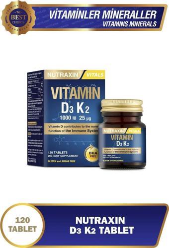Nutraxin D3K2 120 Tablet