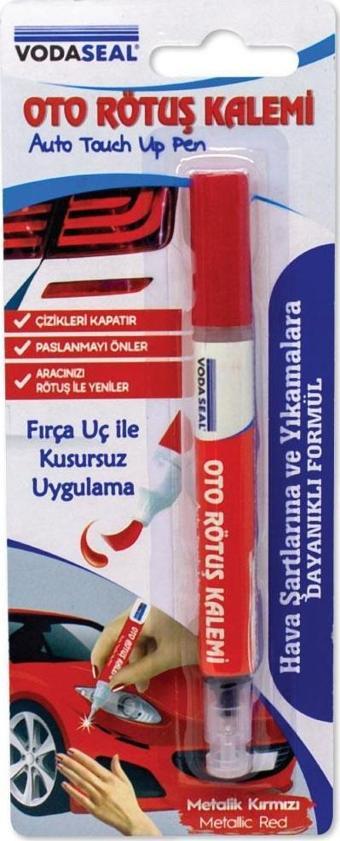 VodaSeal Fırça Uçlu Oto Rötuş Kalemi 5 ml. - Metalik Kırmızı