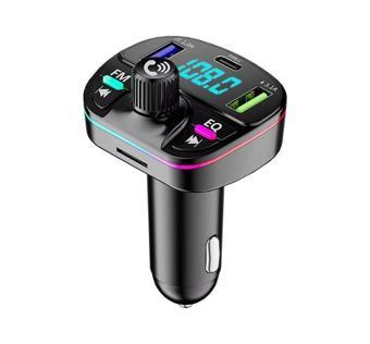 GA04 PD20W Qualcomm 3.0 Hızlı Şarj Aleti RGB Renkli FM Transmitter MP3 Çalar Bluetooth 5.3 Çakmaklık