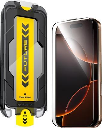 Aohi The Future Iphone 16 Pro Max Ekran Koruyucu, Tam Kaplayan Kırılmaz Temperli Camlı Koruma