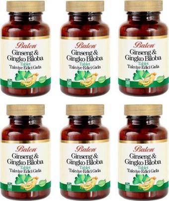 Balen Ginseng Ginkgo Biloba Tablet 720mg*120 6 Adet
