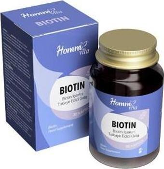 Homm Vita Biotin İçeren Takviye Edici Gıda 30 Kapsül