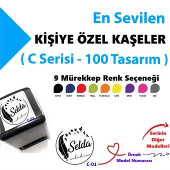 Kişiye Özel Kaşe, İsimli Mühürler, Kitap Mühürleri, Kitap Kaşe C Serisi (100 Model)