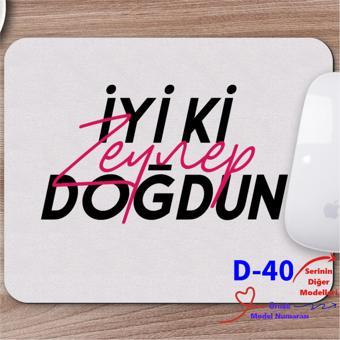Kişiye Özel Tasarımlı Mousepad, Doğum Günü Temalı Mouse pad  D Serisi (50 Model)