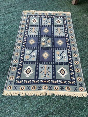 Sima Home Dokuma Kilim Çift Taraflı Kullanılabilir Çok Renkli