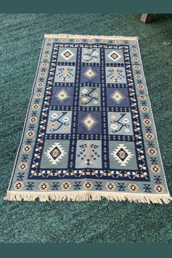 Sima Home Dokuma Kilim Çift Taraflı Kullanılabilir Çok Renkli