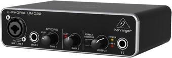 Behringer Umc22 Midas Mikrofon Preamfi 2x2 USB Ses Kartı