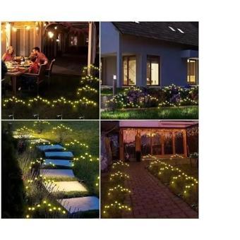 Bahçe Keyfi için 2ADET Solar Şarjlı Ateşböceği Led Işık Seti
