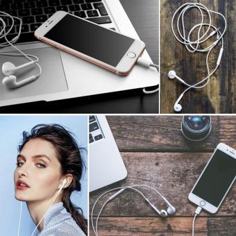 Büro Ev Ofis Personel Telefonu için iPhone Ucu Çıkışlı Pop Up Kulakiçi Kontrollü Kulaklık