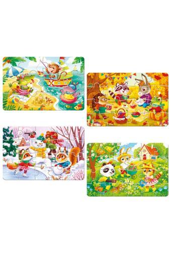 Circle Toys 4 Mevsim Puzzle (12-16-20-24 Parça Yapboz)
