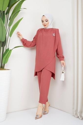 Bav Butik Ayvitrin Kadın Kuşaklı Aerobin Iki Çapraz Takım