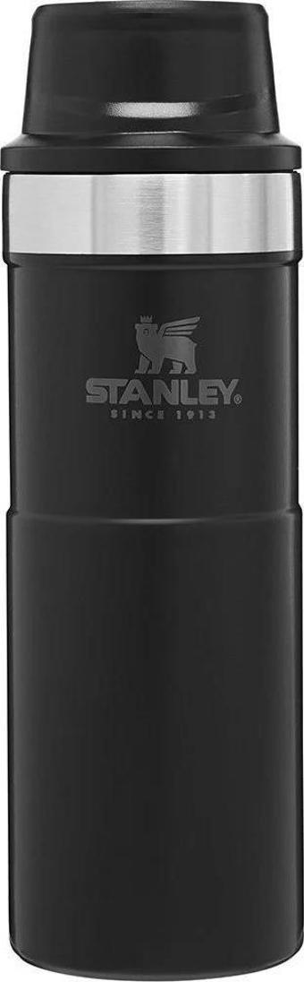 Stanley 10-06439-031 Klasik Trigger Action 0,47 Litre Çelik Termos Bardak - Siyah