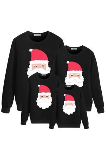 Butik Ayvitrin Aile Noel Yılbaşı Baskılı Sweatshirt İki İplik