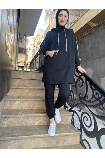 Bav Butik Ayvitrin Oversize Model Tesettür Eşofman Takımı