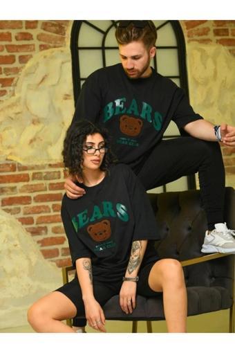 Butik Ayvitrin Sevgili Kombini Çift Unisex Oversize Baskılı Tişört