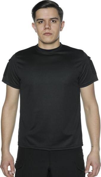 Single Sword Yakasız Kısa Kol Tactical T-Shirt - Tişört