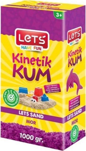 Lets Kinetik Kum 1000 Gr.mor Karton Kutu