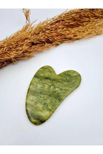 Sertifikalı Yeşim Taşı Orijinal Doğal Taş Gua Sha Masaj Taşı