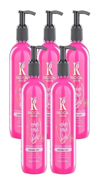 Radical Color NEW 25/Taffy Amonyaksız Su Bazlı Saç Boyası 250 ML 5 Adet Şekerleme