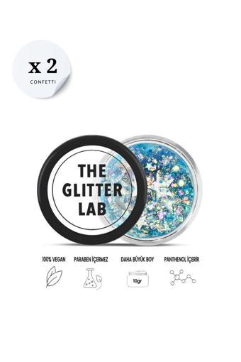 The Glitter Lab 2 Adet Confetti Glitter – Avantajlı Paket