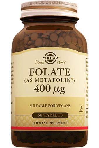 Solgar Folate 400 Mcg 50 Tablet