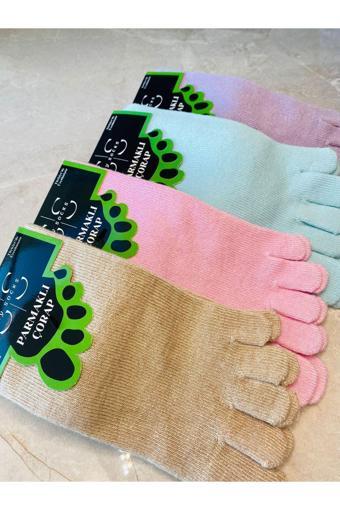 Sky Socks 4'Lü Bambu Parmaklı Mantar Önleyici Kokulu Unisex Set Çorap