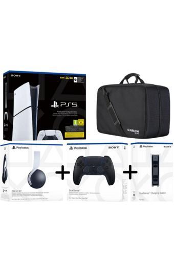 Sony Ps5 Playstation 5 Dijital  Full Paket - Pulse 3D - Dualsense - Şarj İstasyonu (Çift Kol)