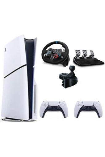 Sony Playstation 5 Slim Cd'Li Edition 2. Dualsense G29 Driving Force Yarış Direksiyonu Shifter