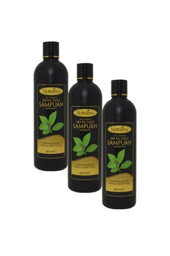 Nursima Bitki Özlü Argan Şampuanı Collagen Şampuanı Defne Şampuanı, 3 X 350 Ml