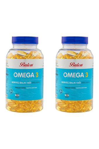 Balen Omega 3 Norveç Balık Yağı 1380 Mg X 100 Kapsül X2 Adet
