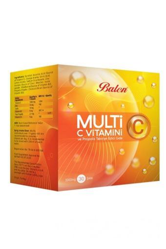 Balen Multi C C Vitamini Ve Propolis Şase 3000Mg*30 Adet