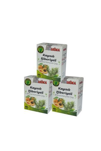 Nursima Kayısılı Bitki Çayı Seti 3 Adet X 40 Lı