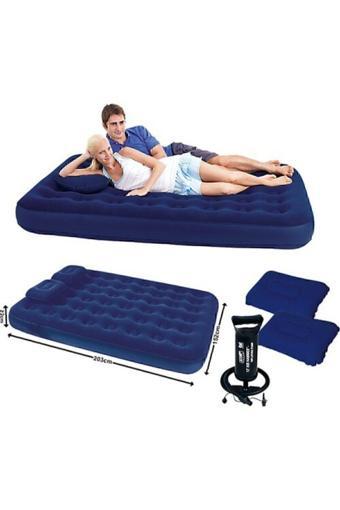Bestway 67374 Şişme Yatak Yastıklı Pompalı 203X152X22 Cm