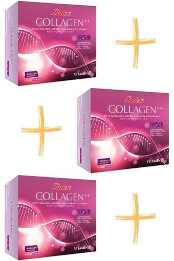 Balen Collagen Tip 1,2,3 L-Ornitin Hyaluronik Asit C Vitamini 12100 Mg Kakaolu 30 Şase 3 Adet