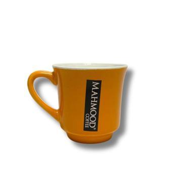 Mahmood Coffee Mottolu Porselen Kupa Turuncu 300 ml