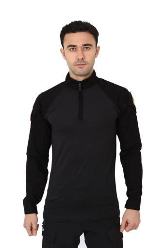 Asker Marketi Erkek Siyah Combat Operasyon Taktik T Shirt S