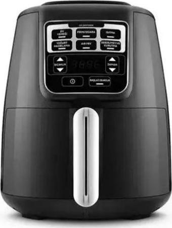 Karaca Air Pro Cook XL 2 in 1 Konuşan Airfryer Black Chrome