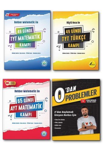 Rehber Matematik Yayınları 65 Günde Ayt Matematik Kampı-0'Dan Problemler-49 Günde Tyt Türkçe Kampı-49 Günde Tyt Matematik Kampı - Rehber Matematik