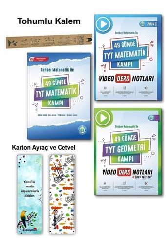 Rehber Matematik Yayınları 49 Günde Tyt Matematik - Geometri Video Ders Notları Kampı 3Lü Set ( Hediyeli ) - Rehber Matematik