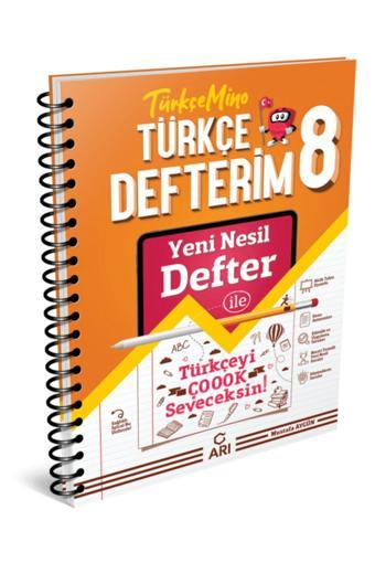 Arı Yayıncılık 8. Sınıf Lgs Türkçe Defterim Türkçemino Yeni Nesil Defter Arı(Kitapsenin'E Özel Güncel Baskı) - Arı Yayıncılık