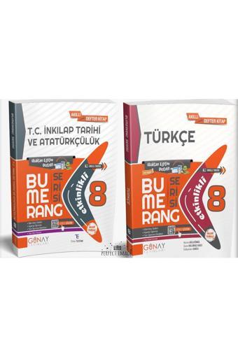 Günay Yayınları 8.Sınıf Lgs Bumerang Etkinlikli Akıllı Kitap İnkılap Tarihi & Türkçe 2024-2025 Yeni Müfredat - Günay Yayınları