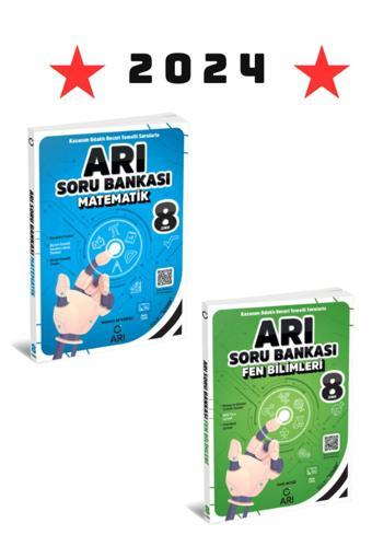 Arı 2024 Lgs 8. Sınıf Matematik + Fen Bilimleri Soru Bankası Seti - Arı