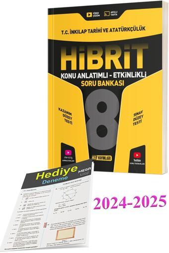 Hız Yayınları 8. Sınıf Hız 2024-2025 Lgs 8. Sınıf Hibrit T.C. İnkılap Tarihi Soru Bankası (Deneme Hediyeli) - Hız Yayınları