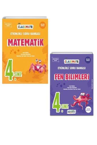 Okyanus Yayıncılık 4. Sınıf Matematik Classmate Etkinlikli Soru Bankası Ve Fen Bilimleri Etkinlikli Soru Bankası 2Li - Okyanus Yayıncılık
