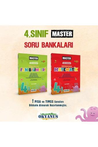 Okyanus Yayınları 4. Sınıf Matematik + Fen Bilimleri Master Soru Bankası - Okyanus Yayıncılık